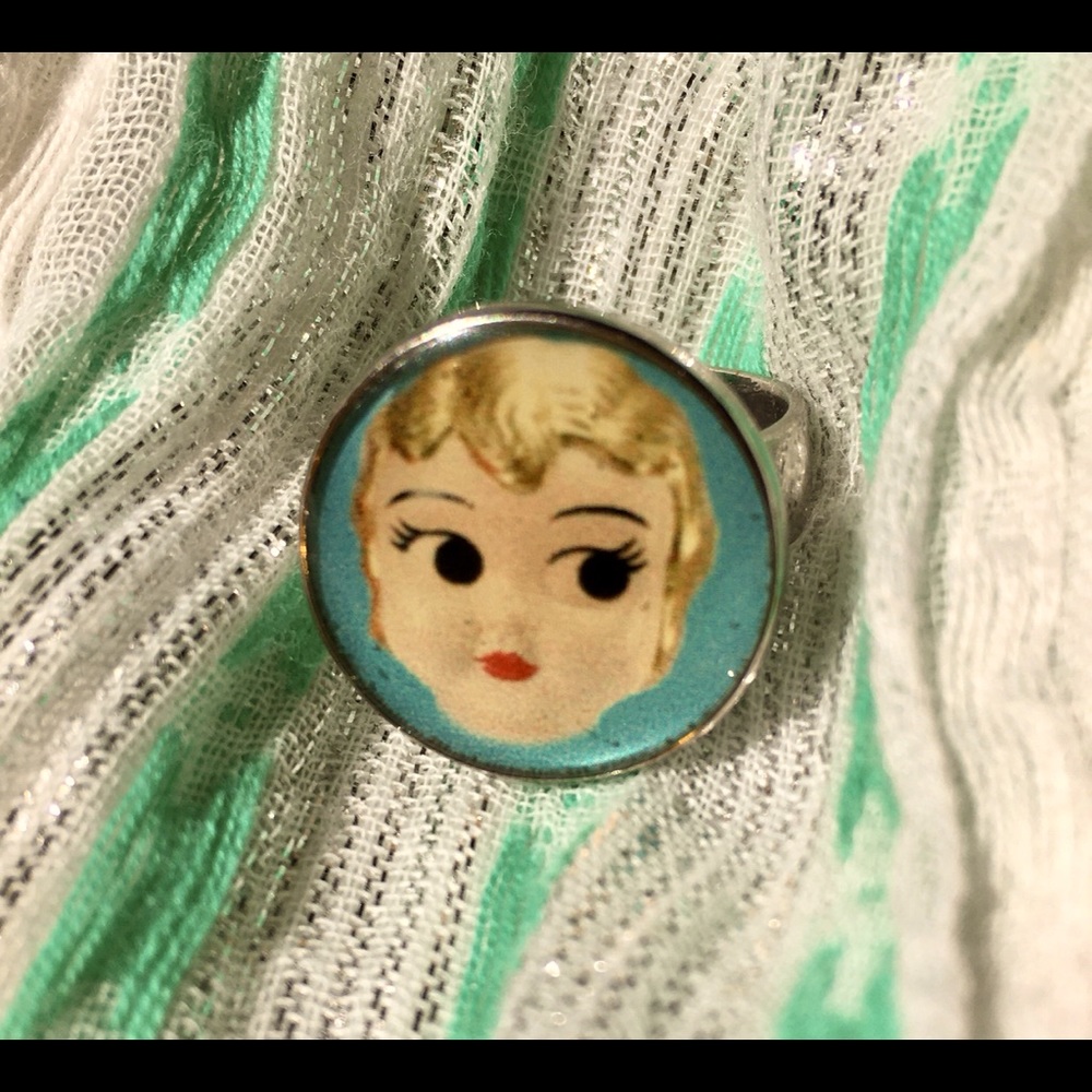 Vintage Dolly Head Ring